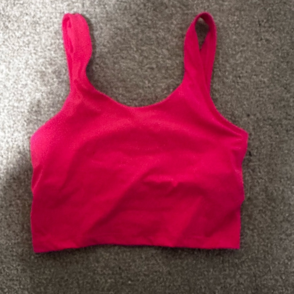 Lululemon pink crop top
